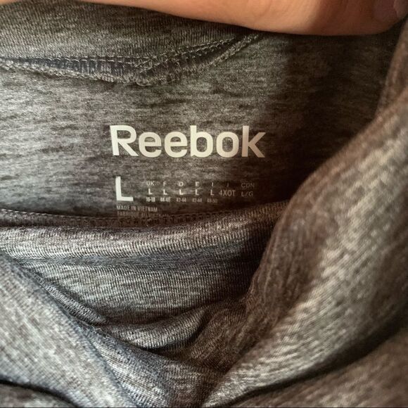 Reebok Grey Cowl Neck Sweatshirt Size Large - Picture 3 of 3